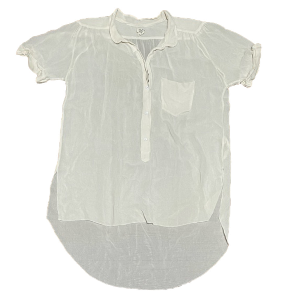[Wilfred] Silk Short Sleeve Blouse